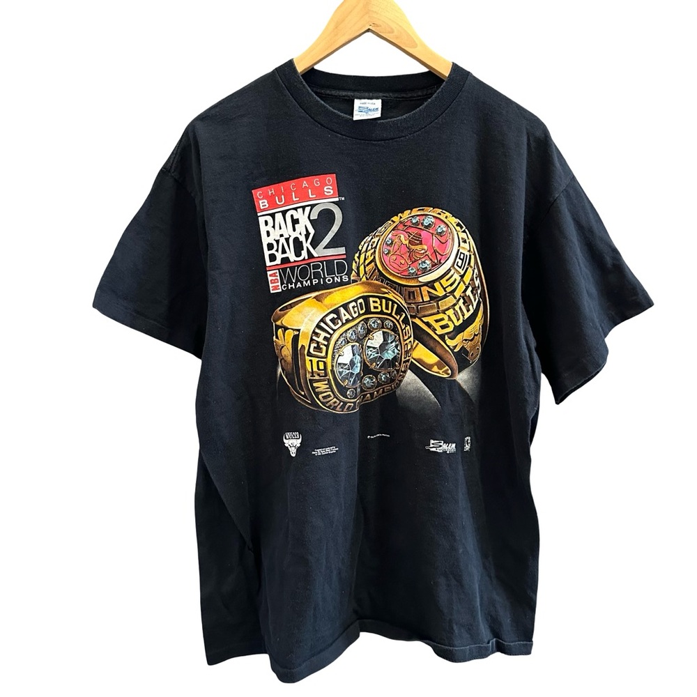 Vintage 90s Chicago Bulls Back 2 Back Tee Men’s XL Made in USA